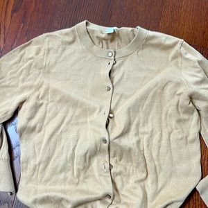 J.Crew Clarke Cardigan. Beige.  Large. Style 14041